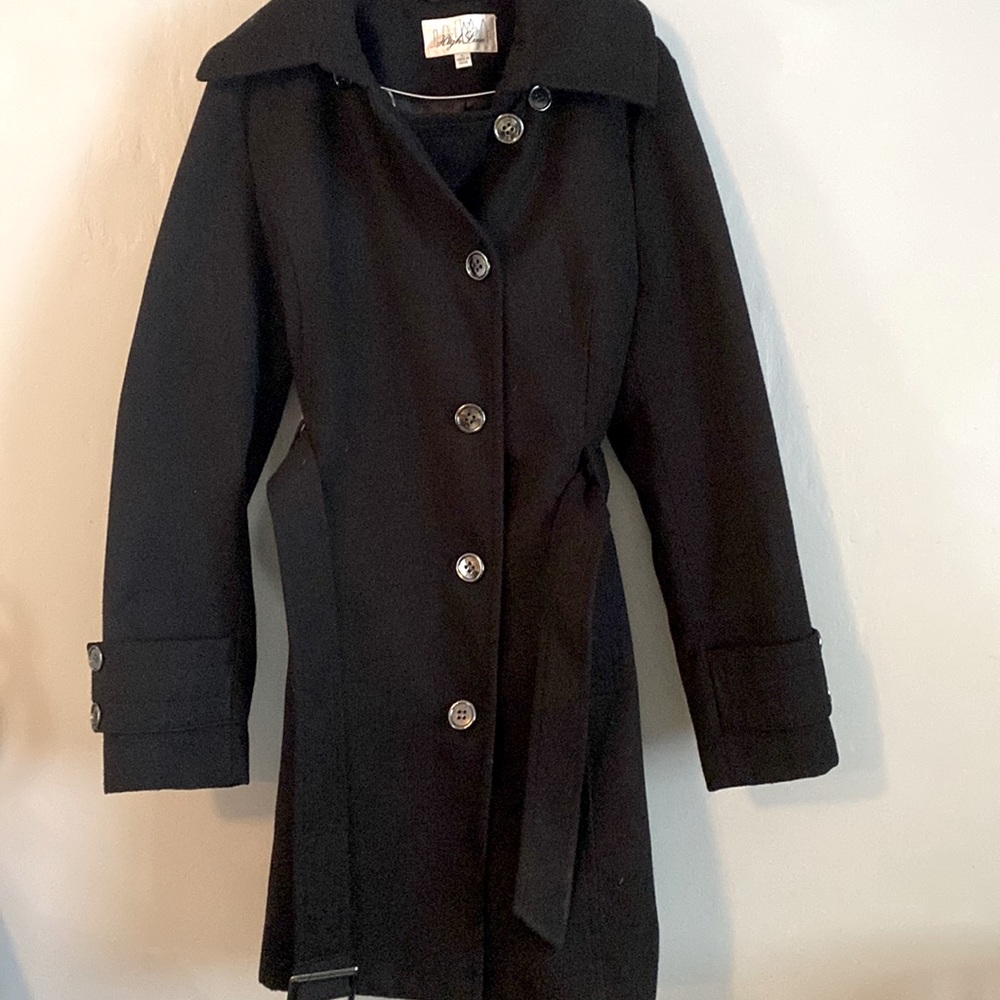 High Line Women’s Black Pea Coat